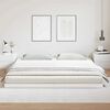 vidaXL Floor Bed Frame White 223.5 x 184 x 9 cm Solid Pine Wood
