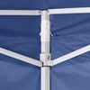 vidaXL Professional Folding Party Tent with 2 Sidewalls 2x2 m Steel Blue