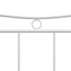 vidaXL Bed Frame without Mattress White Metal 100x200 cm
