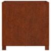 vidaXL Planter with Legs Rusty 50x50x50 cm Corten Steel