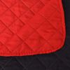 vidaXL Double-sided Quilted Bedspread Red and Black 170x210 cm