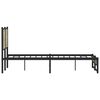 vidaXL Metal Bed Frame without Mattress Sonoma Oak 140x200 cm