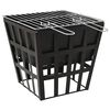 vidaXL 2-in-1 Fire Pit and BBQ 34x34x48 cm Steel