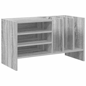 vidaXL Record Cabinet Grey Sonoma 78.5 x 35 x 45 cm Engineered Wood