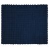 vidaXL Faux Rabbit Fur Blanket Marine Blue 240 x 270 cm Polyester