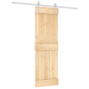 vidaXL Sliding Door 70 x 210 cm Solid Pine Wood (Untreated)