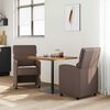 vidaXL Dining Chairs 2 pcs Brown 58 x 65 x 98 cm Faux leather