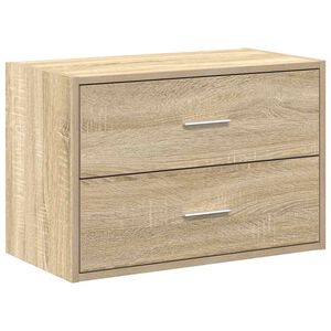 vidaXL Cabinet with 2 Drawers Sonoma Oak 60x31x40 cm Engineered Wood