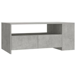 vidaXL Coffee Table Concrete Grey 102x55x42 cm Engineered Wood