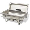 vidaXL 4 Piece Chafing Dish Set Stainless Steel