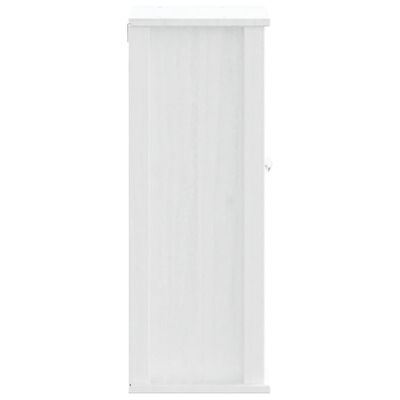 vidaXL Bathroom Wall Cabinet BERG White 40x27x71.5 cm Solid Wood Pine