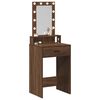 vidaXL Dressing Table Brown 50 x 41 x 140 cm Engineered Wood