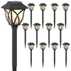 vidaXL Outdoor Solar Lights with Ground Spike 12 pcs Warm White 42 cm
