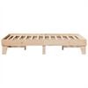 vidaXL Bed Frame without Mattress 135x190 cm Double Solid Wood Pine
