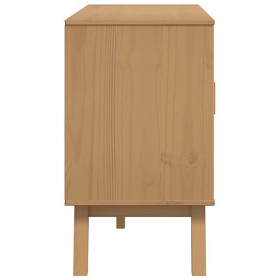 vidaXL Sideboard OLDEN Grey and Brown 114x43x73.5 cm Solid Wood Pine