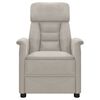 vidaXL Massage Chair Light Grey Microfiber Fabric