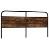 vidaXL Replace Headboard Smoked Oak 180 cm Steel and Engineered Wood