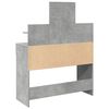 vidaXL Dressing Table with LED Concrete Grey 100x40x130 cm