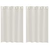 vidaXL Voile Curtain 2 pcs Cream 140 x 140 cm Polyester
