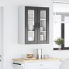 vidaXL Kitchen Cabinet with Door Black 60 x 31 x 80 cm Engineered Wood