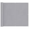 vidaXL Balcony Screen Light Grey 100 x 400 cm Oxford Fabric