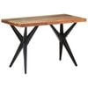 vidaXL Dining Table | Multicolour | Reclaimed Wood | 120 x 60 x 76 cm | Durable