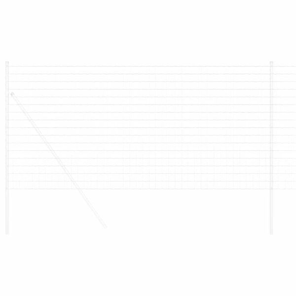 vidaXL Euro Fence Silver 1.2 x 25 m Hot dip galvanized iron