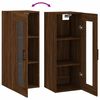 vidaXL Wall Mounted Cabinet Brown Oak 34.5x34x90 cm
