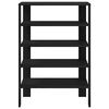 vidaXL Shoe Rack Black 61x32x87.5 cm Engineered Wood