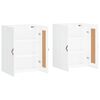 vidaXL Wall Mounted Cabinets 2 pcs High Gloss White Engineered Wood