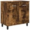 vidaXL Bathroom Vanity Unit Smoked Oak 60 x 35 x 60 cm Engineered Wood