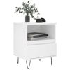 vidaXL Bedside Cabinets 2 pcs White 40x35x50 cm Engineered Wood