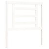 vidaXL Bed Frame without Mattress White Single Solid Wood Pine