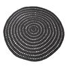 LABEL51 Carpet Knitted Cotton Round 150 cm Black