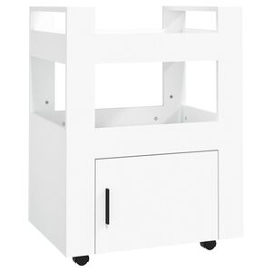 vidaXL Kitchen Trolley White 60x45x80 cm Engineered Wood