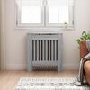vidaXL Radiator Cover Grey Sonoma 78 x 19 x 81.5 cm Engineered Wood
