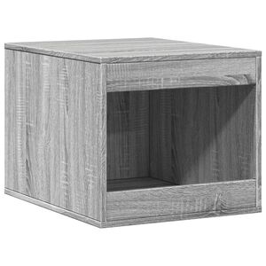 vidaXL Cat Litter Box Enclosure Grey Sonoma 47x59x42cm Engineered Wood