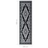 vidaXL Runner Rug BCF Black 100x400 cm