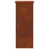 vidaXL Parcel Drop Box Rusty 44.5 x 29 x 110.5 cm Weathering Steel