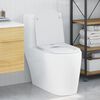 vidaXL Toilet Seat White 47 x 36 x 3.4 cm Duroplast