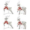 vidaXL Christmas Reindeer 4 pcs 80 LEDs Warm White 43 x 19 x 65 cm