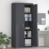 vidaXL Storage Cabinet 2 pcs Anthracite 90 x 40 x 200 cm Steel