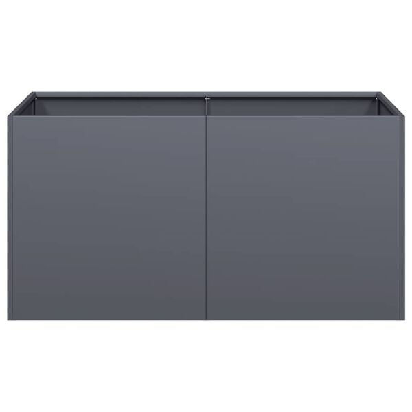 vidaXL Planter Anthracite 80x40x40 cm Cold-rolled Steel