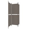 vidaXL 3-Panel Room Divider Anthracite 150x200 cm Fabric