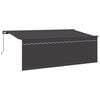 vidaXL Retractable Awning Manual Anthracite 350 x 200 cm