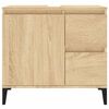 vidaXL Bathroom Cabinet Sonoma Oak 65x33x60 cm Engineered Wood
