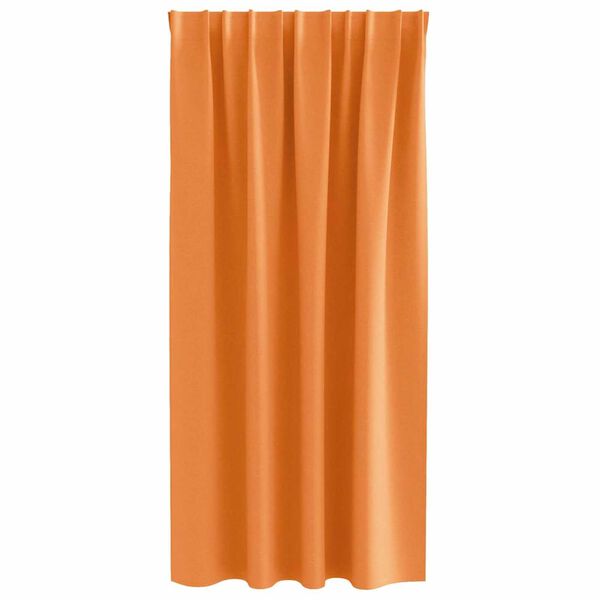vidaXL Blackout Curtains with Rings 2 pcs Orange 175 x 140 cm
