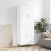 vidaXL Highboard White 69.5x34x180 cm Engineered Wood