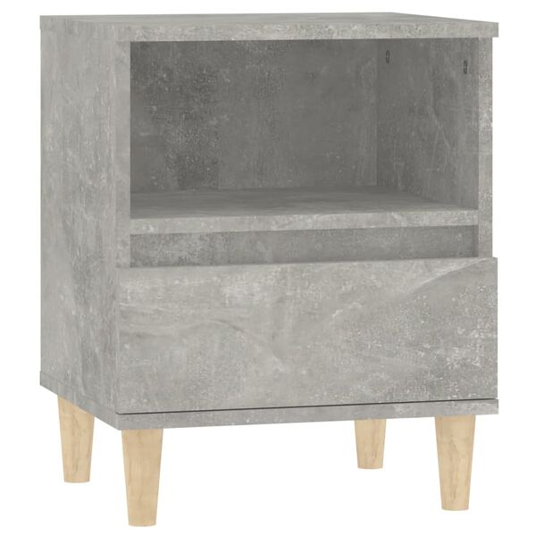 vidaXL Bedside Cabinet Concrete Grey 40x35x50 cm