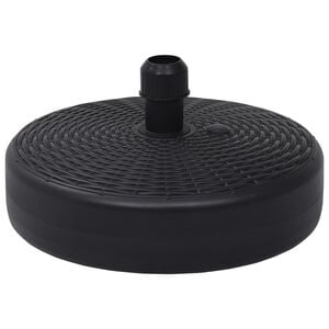 vidaXL Umbrella Base | Black | HDPE Plastic | Medium | Durable | Umbrella Base